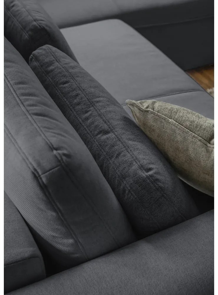 Divano letto angolare grigio scuro (a U) Homely Tommy - Miuform