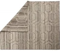 Tappeto moderno Detroit, stile kilim, 100% cotone, grigio, 175x125cm