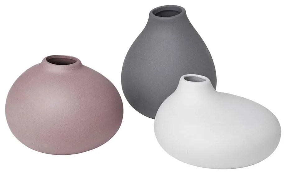 Vasi in porcellana in set di 3 (altezza 9 cm) Nona - Blomus