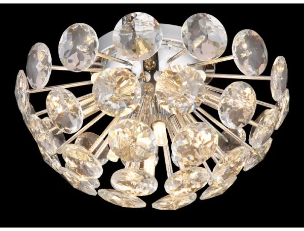 Globo 16047DC - Plafoniera VIRINA 10xG9/7W/230V cromo lucido diametro 39 cm