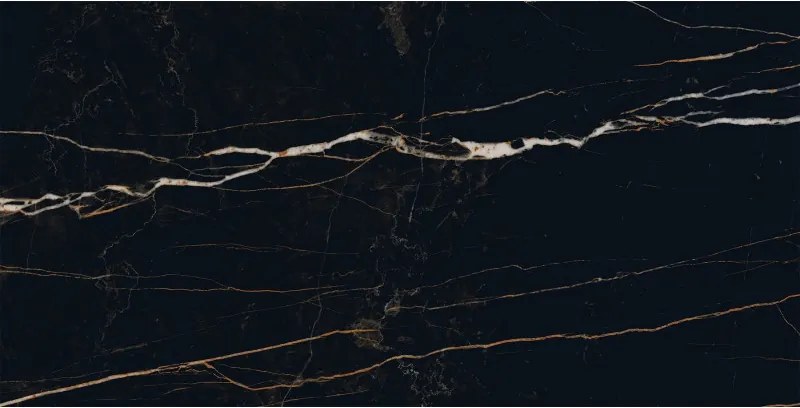 Mexen Flamingo Gres nero smaltato rettificato G1, piastrella pavimento-parete 120 x 60 cm, alta lucentezza - TL215-120-060-00