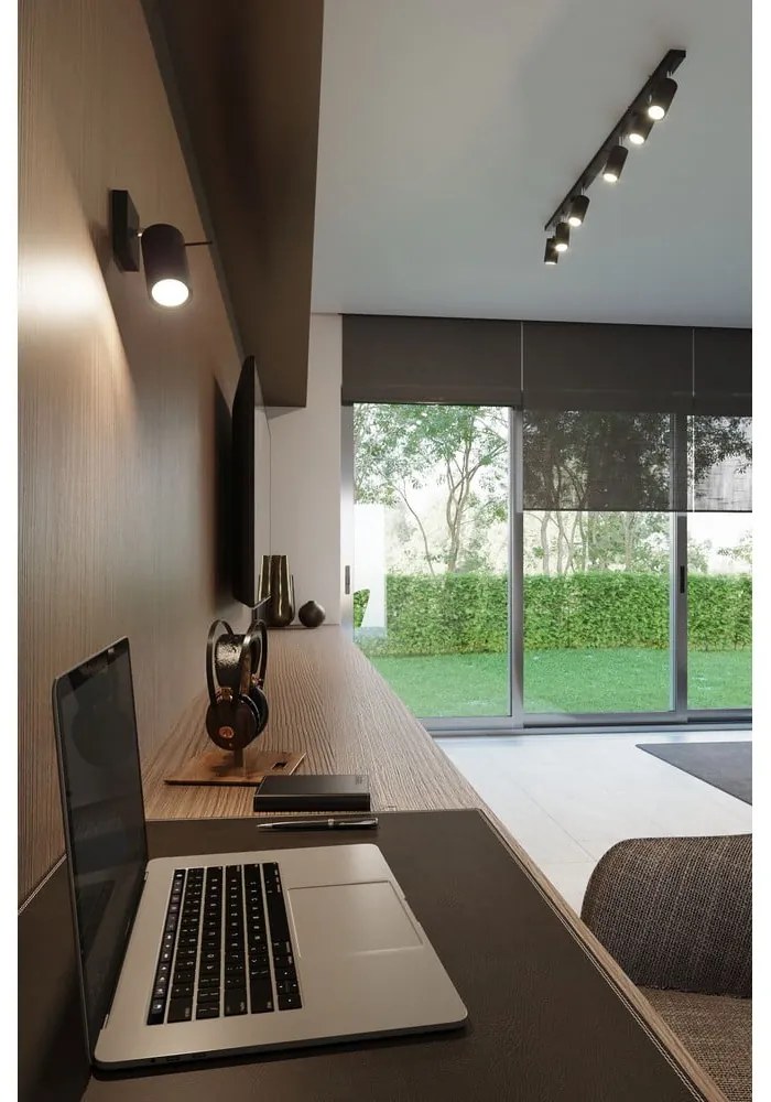 Faretto nero 8x10 cm Etna – Sollux