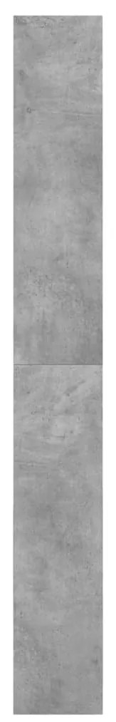 Scarpiera Grigio Cemento 60x21x163,5 cm in Legno Multistrato