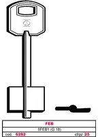 Silca chiave a doppia mappa 5feb1 (g.vas 5) feb (5 pezzi) - Silca