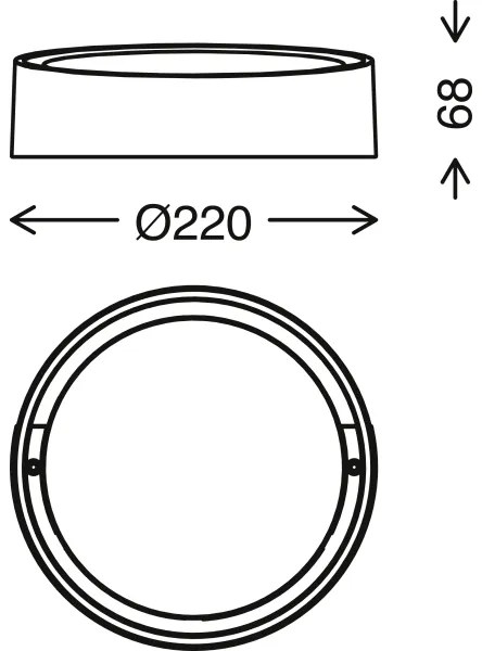 Briloner 3019-016 - Applique a LED da esterno GENUA LED/18W/230V IP44 bianco