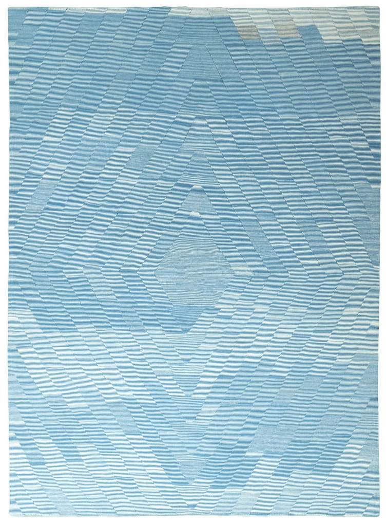 Kilim Tappeto 220 x 300 Blu (Iran) Tessuto A Mano