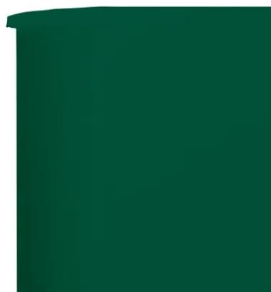 Paravento a 5 Pannelli in Tessuto 600x80 cm Verde