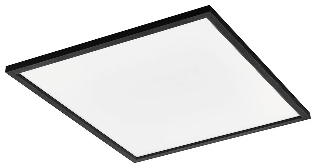 Plafoniera Moderna Salobrena-Z Alluminio Nero Luce Led Integrato 33W