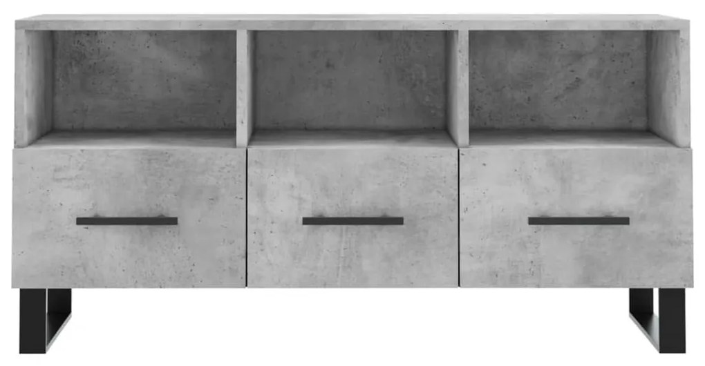 Mobile porta tv grigio cemento 102x36x50 cm legno multistrato