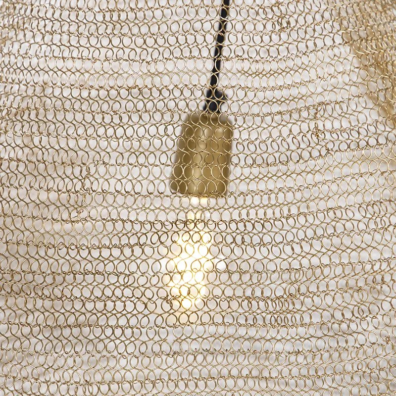 Lampada a sospensione orientale oro 60 cm - Nidum