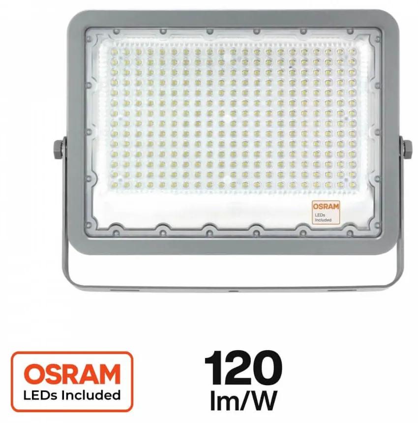 Proiettore LED 200W IP65, 120lm/W - LED OSRAM Colore Bianco Freddo 5.700K
