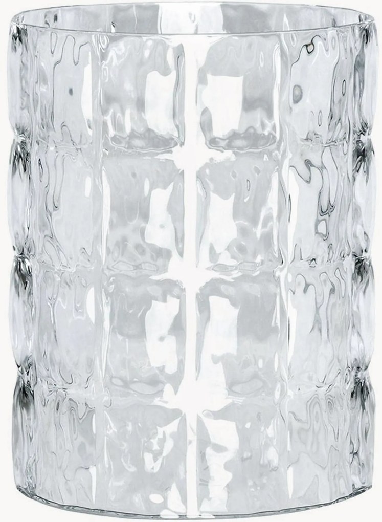 Vaso in vetro soffiato Matelasse, alt. 30 cm