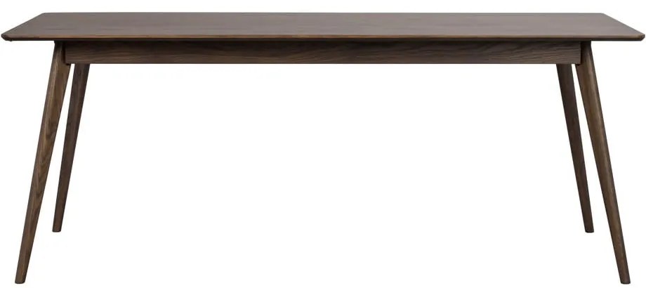 Tavolo da pranzo pieghevole in rovere marrone scuro 90x190 cm Yumi - Rowico
