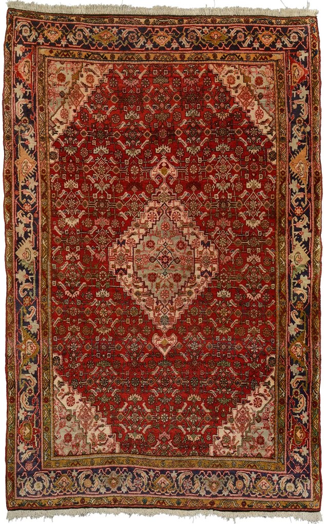 Bidjar Tappeto persiano 230 x 140 Rosso (Iran) Annodato A Mano