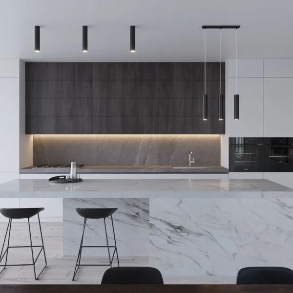 Sollux SL.1079 - Lampadario a sospensione con filo LAGOS 3xGU10/10W/230V nero