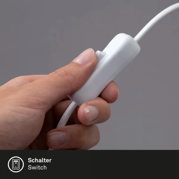 Brilo - LED Flessibile lampada da tavolo con clip TRASNA LED/7,5W/230V bianco