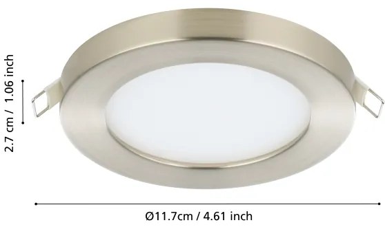 Eglo 900933 - Plafoniera da incasso LED FUEVA FLEX LED/5,5W/230V 3000K, cromata