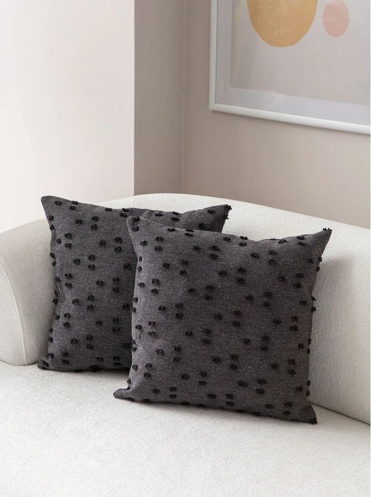 Federe decorative in set 2 pz 43x43 cm Tuffet – Mioli Decor