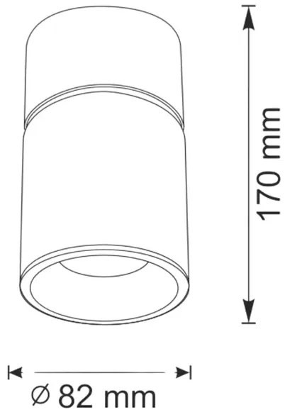 Faretto NIXA 1xGU10/10W/230V nero