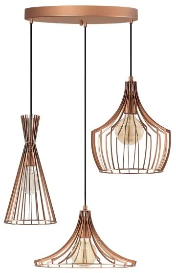 Lampadario su filo  MEZOPOTAMYA 3xE27/40W/230V