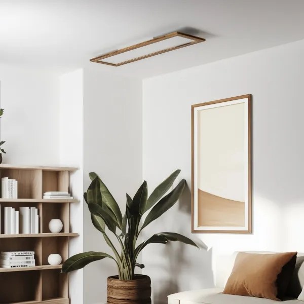 Eglo-LED RGBW Pannello LED da soffitto SALOBRENA-C LED/34W/230V marrone + telecomando