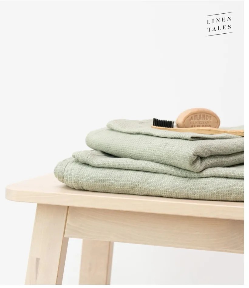 Asciugamano di lino verde 125x75 cm Sage - Linen Tales