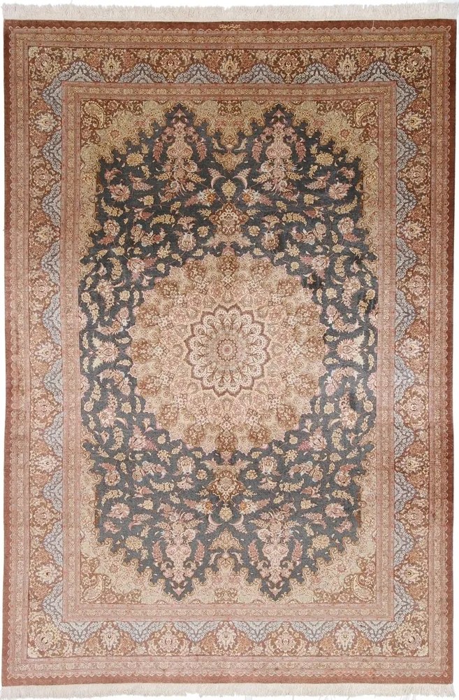 Ghom Tappeto persiano 200 x 290 Rosa (Iran) Annodato A Mano