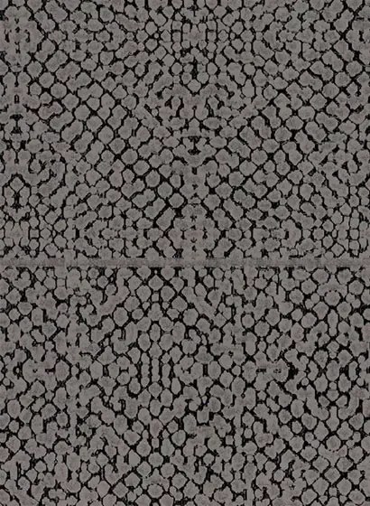 Fliesen Tapete Matrix von Arte - Braun/ Schwarz