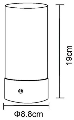 Globo 21040SRGB - Lampada da tavolo LED RGB touch LEX 1,8W/5V 1500mAh nera