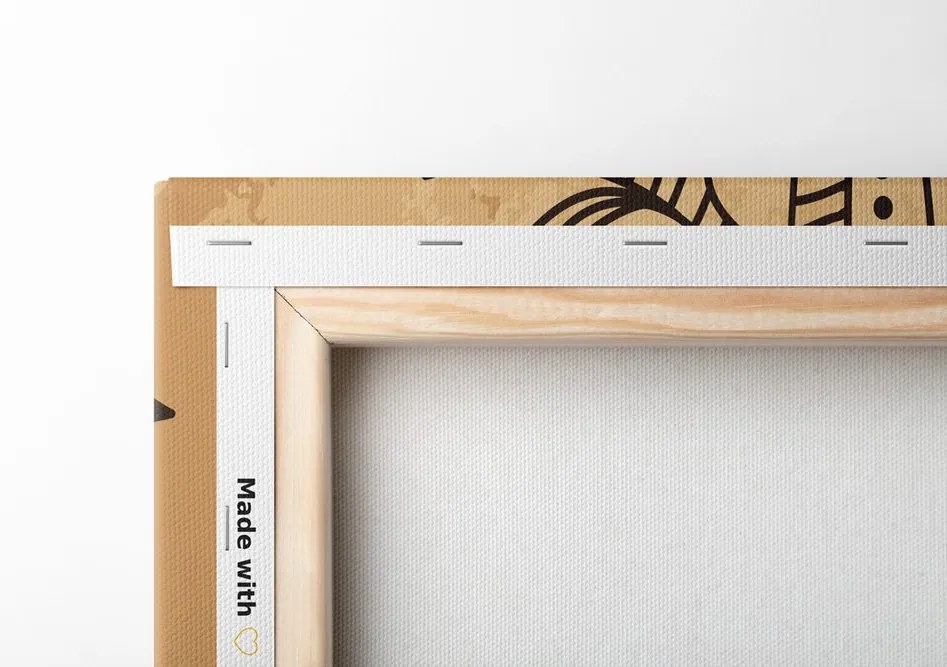 Quadro su tela – Mandala con tocco antico