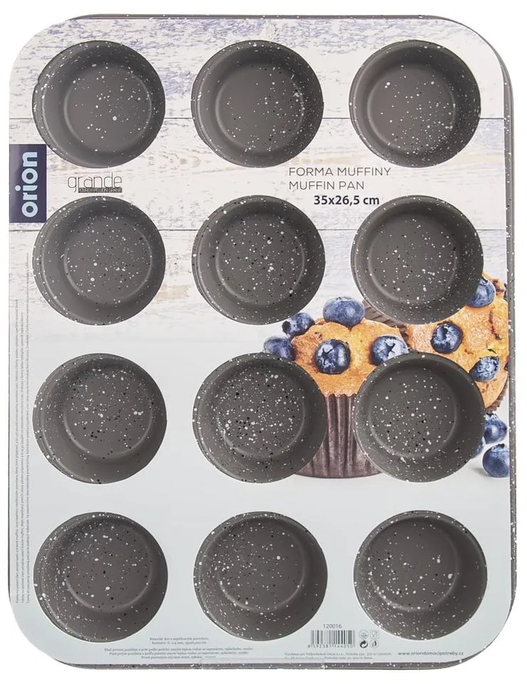 Stampo da forno in metallo per muffin 26,5x35 cm Grande – Orion