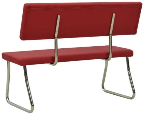 Panca 110 cm Rosso Vino in Similpelle