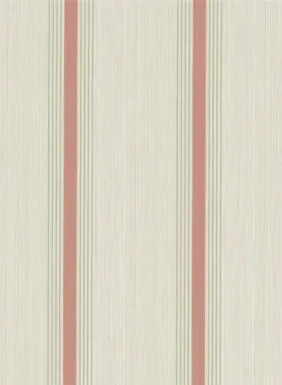 Little Greene Streifentapete Cavendish Stripe - Brush Red