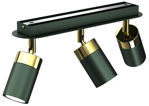 Faretto JOKER 3xGU10/25W/230V verde/oro