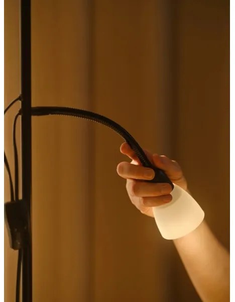 Nordlux - Lampada con piedistallo LAURIA 1xE27/40W/230V + 1xE14/15W