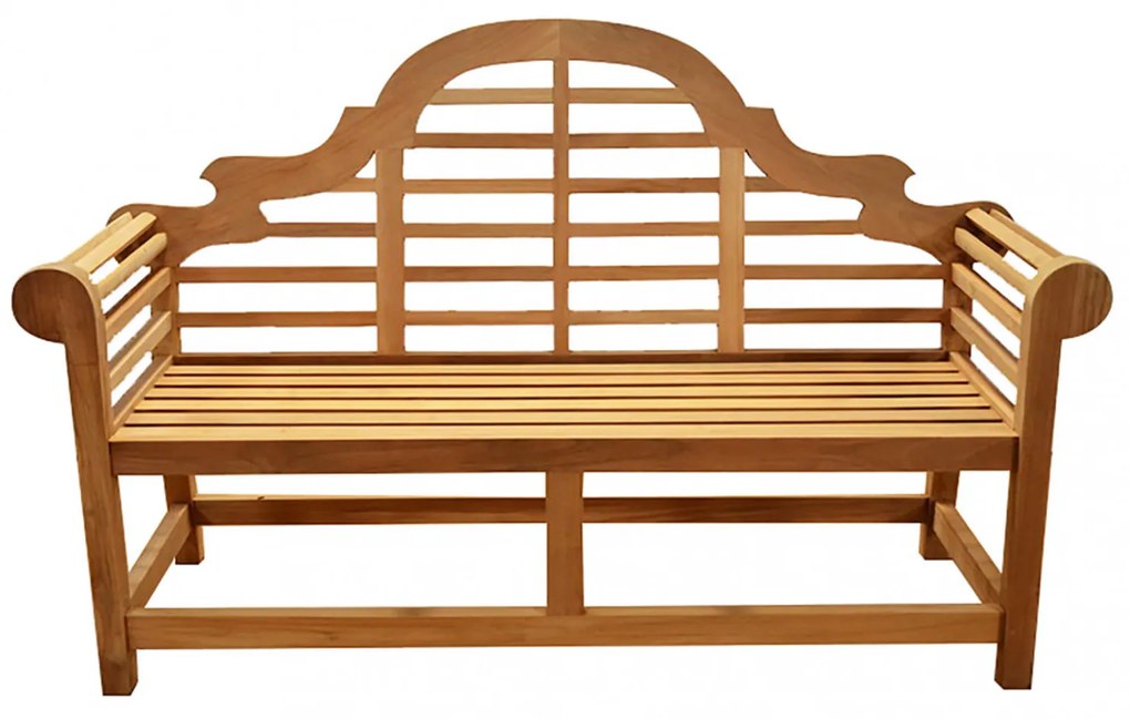 Panca da giardino in teak 150x90x80 cm