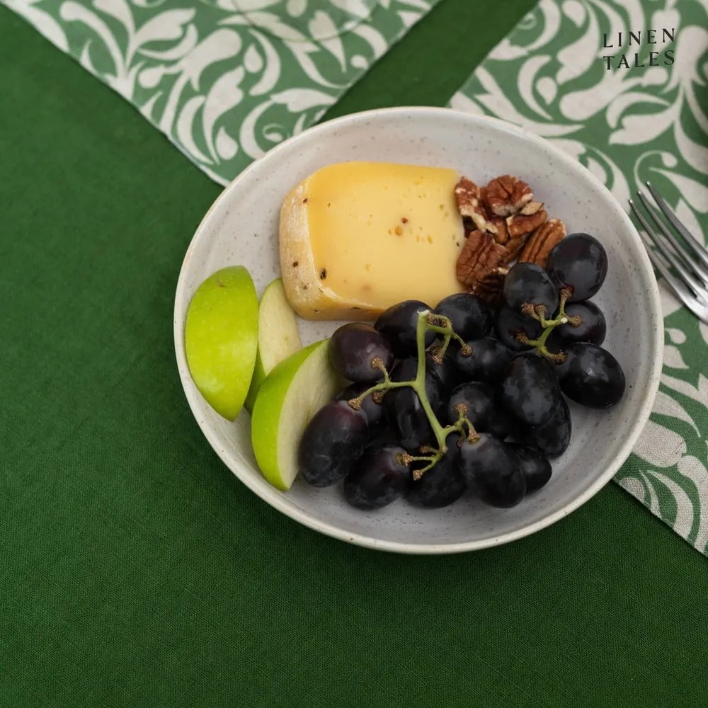 Runner in lino 40x150 cm True Green – Linen Tales