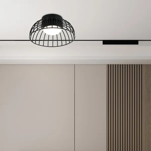 Plafoniera a soffitto BETSY LED/12W/230V Ø 25 cm nera