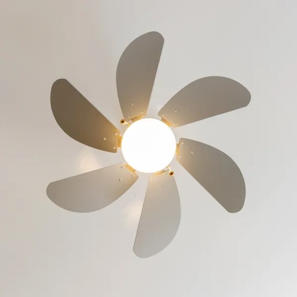 ZEVENTI - Ventilatore da soffitto FAMARA 1xE14/60W/230V grigio