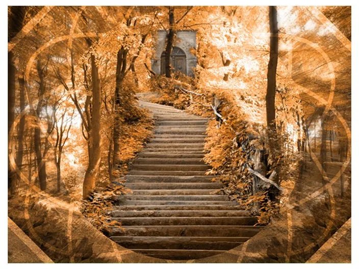 Fotomurale  Stairs to paradise  Colore seppia, Dimensioni e Misure 200x154