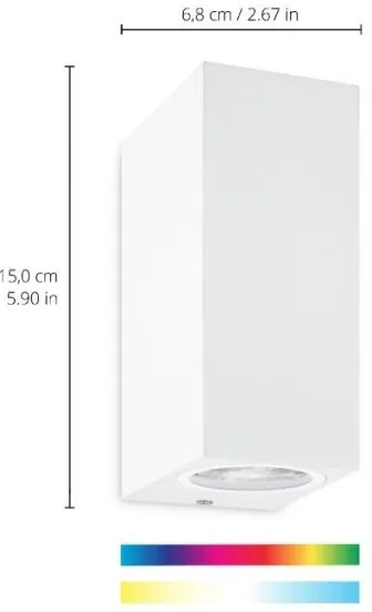 WiZ - Applique LED RGBW Dimmerabile UP&DOWN 2xGU10/4,7W/230V bianco Wi-Fi