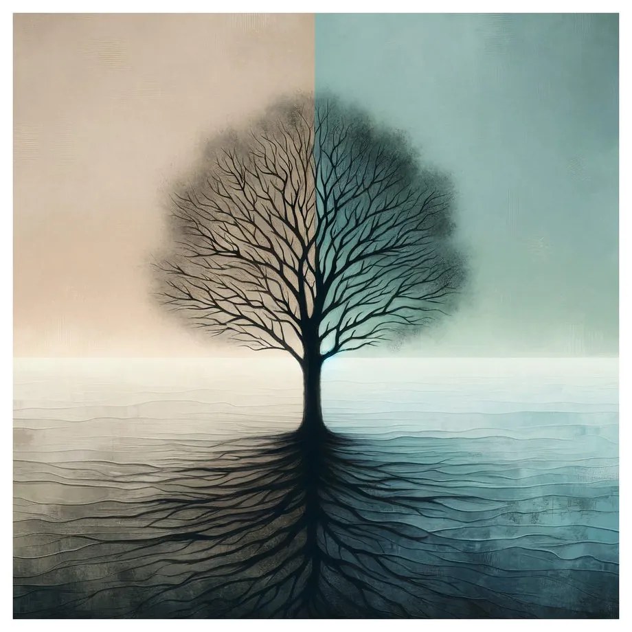 Quadro su tela – Albero della vita equilibrio