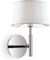 Applique Moderna Hilton Metallo Bianco 1 Luce G9 3W 3000K Luce Calda