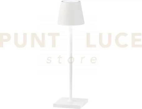 Lampada da tavolo ricaricabile led drink bianca 1,5w 165lm 3000k di...