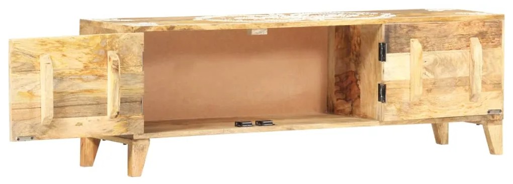 Mobile porta tv 120x30x40 cm in legno massello di mango