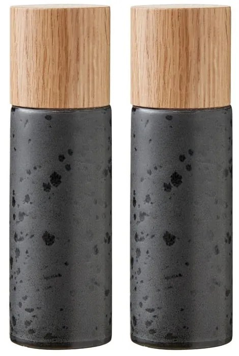 Set macina pepe e sale nero in ceramica 2 pz Gastro Black – Bitz