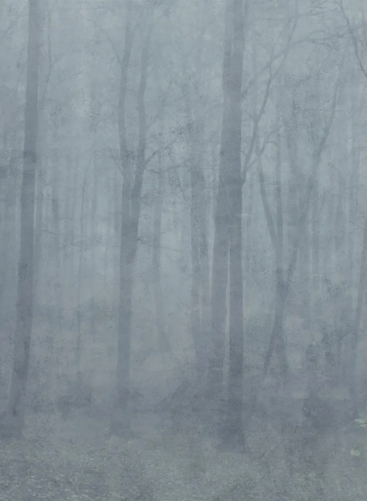 Sandberg Wandbild Skog - Misty Blue