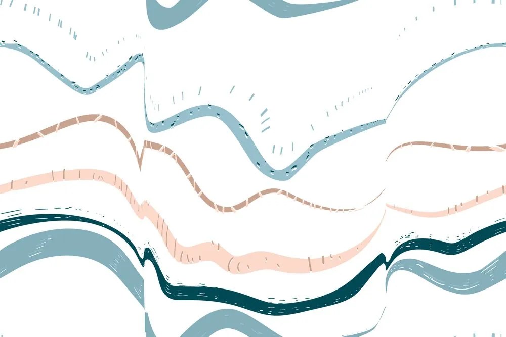 Carta da parati – Onde colorate