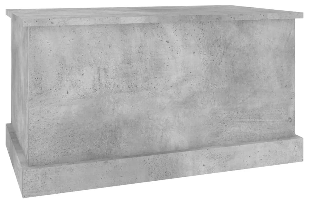 Contenitore grigio cemento 70x40x38 cm in legno multistrato