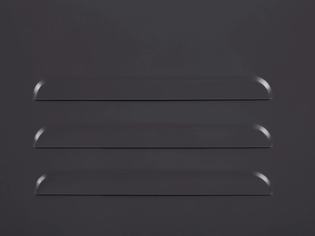 Credenza metallo nero 40 x 100 cm URIA Beliani